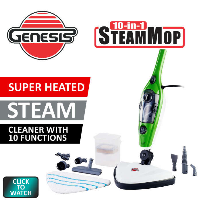 Genesis 10-in-1 Steam Mop | Steam Cleaner
