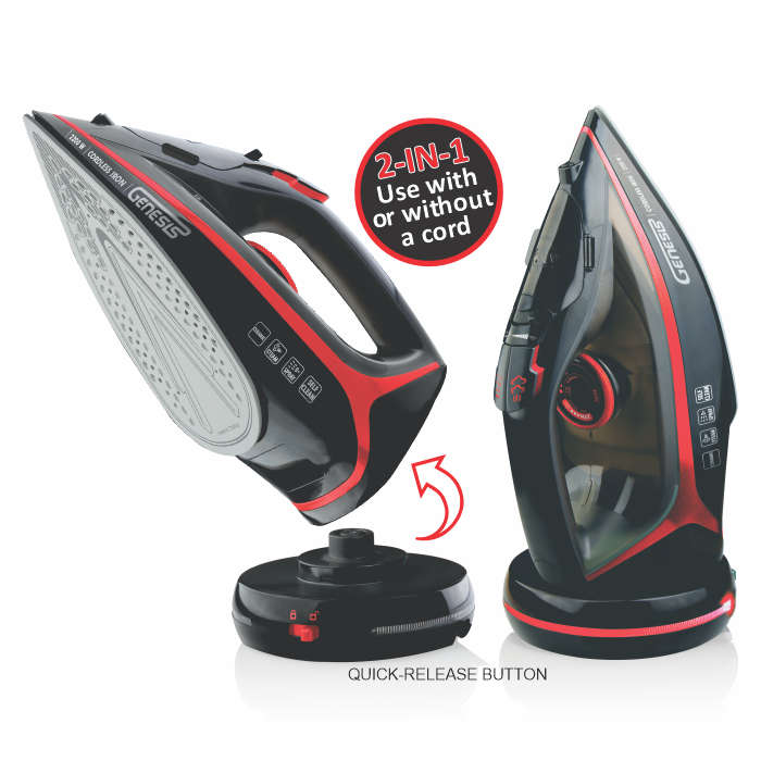 Genesis Cordless Iron | 2-in-1 Steam Iron