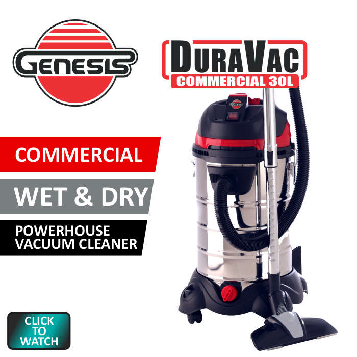 Genesis Duravac Commercial 30L | Wet & Dry Vacuum Cleaner