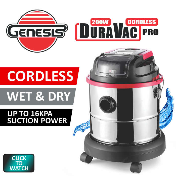 Genesis Duravac Cordless Pro | Wet & Dry Vacuum Cleaner