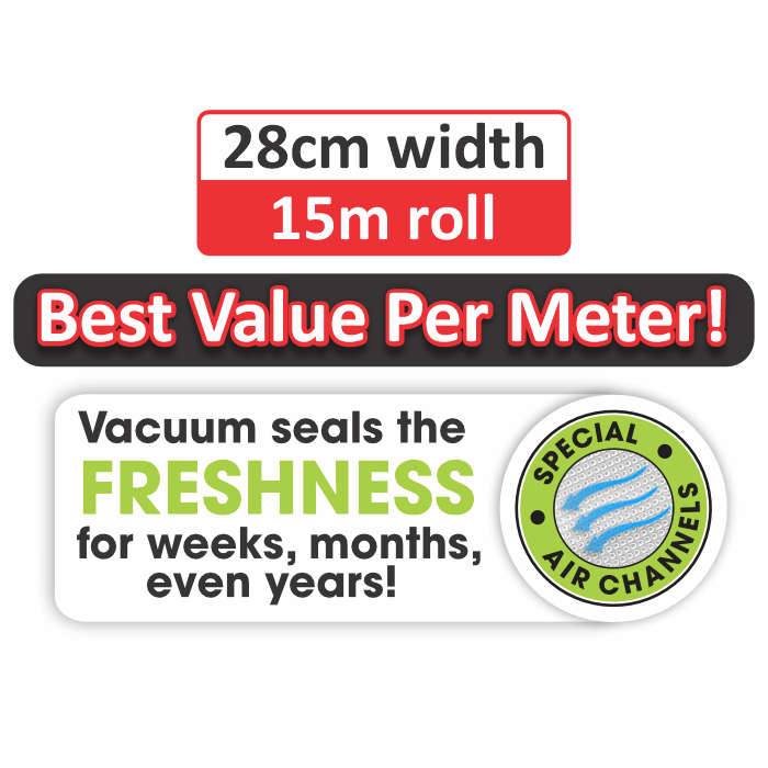 Genesis Vacuum Sealer 15m Roll| Refill cut to size