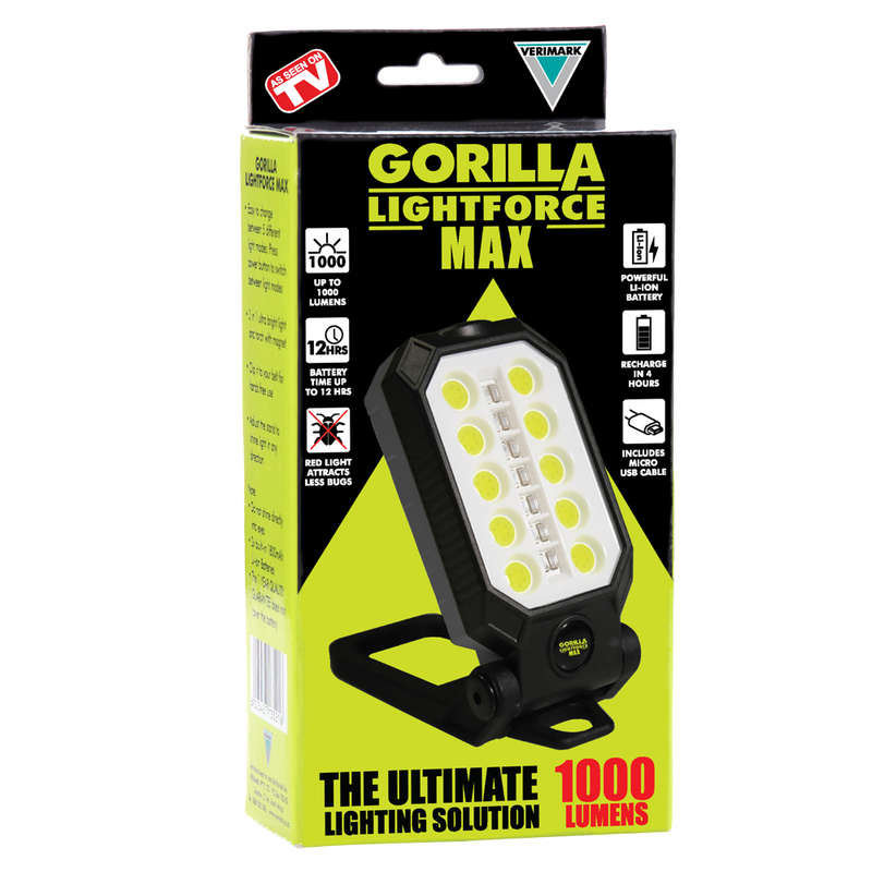 Gorilla Lightforce Max | Rechargeable LED Light