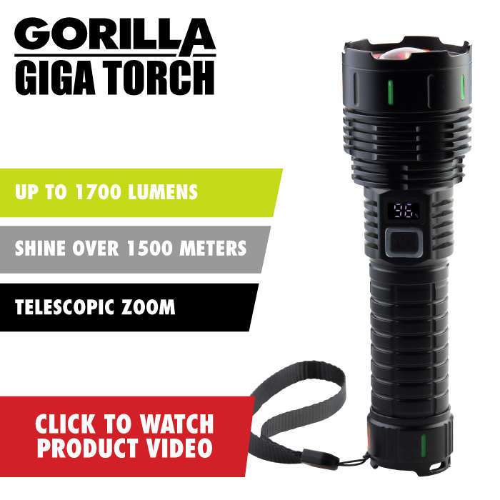 Gorilla Giga Torch | Rechargeable Torch