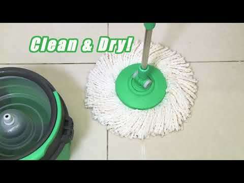 DEMO | Floorwiz Spin Tech Mop | Microfibre Mop with Wash & Dry Bucket