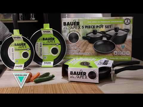 Bauer Apex 5pc Pot set | Non-Stick Cookware Set
