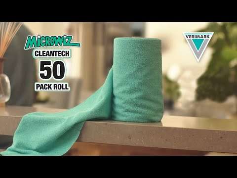 Microwiz Cleantech 50 Roll Pack | Microfibre Cleaning Cloth Roll