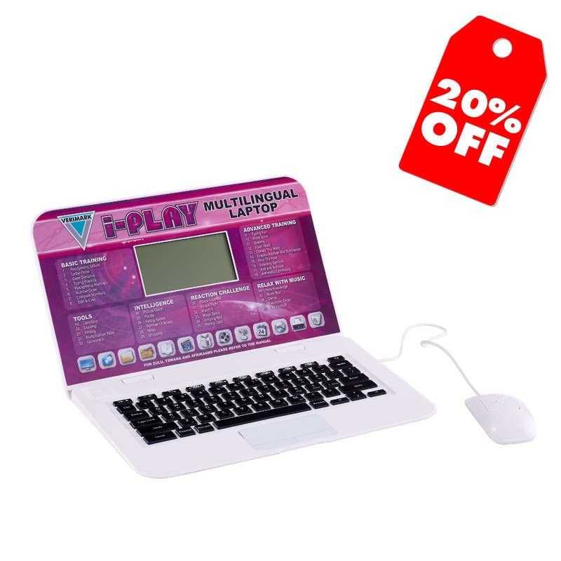 DEMO | I-play Multilingual Laptop Pink | Educational Learning Toy