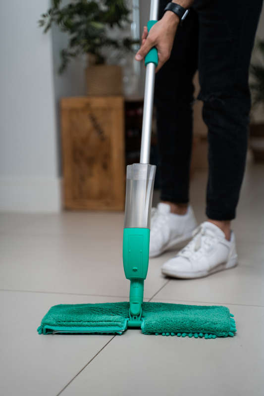 Floorwiz Double Sided Spray Mop | Microfibre Mop with Spray Bottle