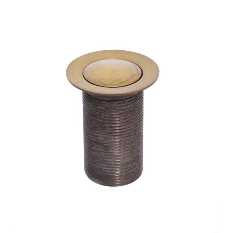 Pop-up Unslotted Basin Waste 32x80mm Antique Brass