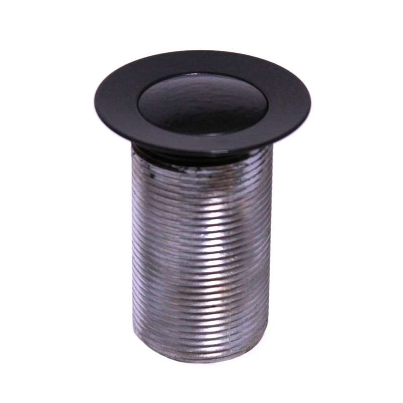 VicSide clicker basin waste unslotted Matt Black