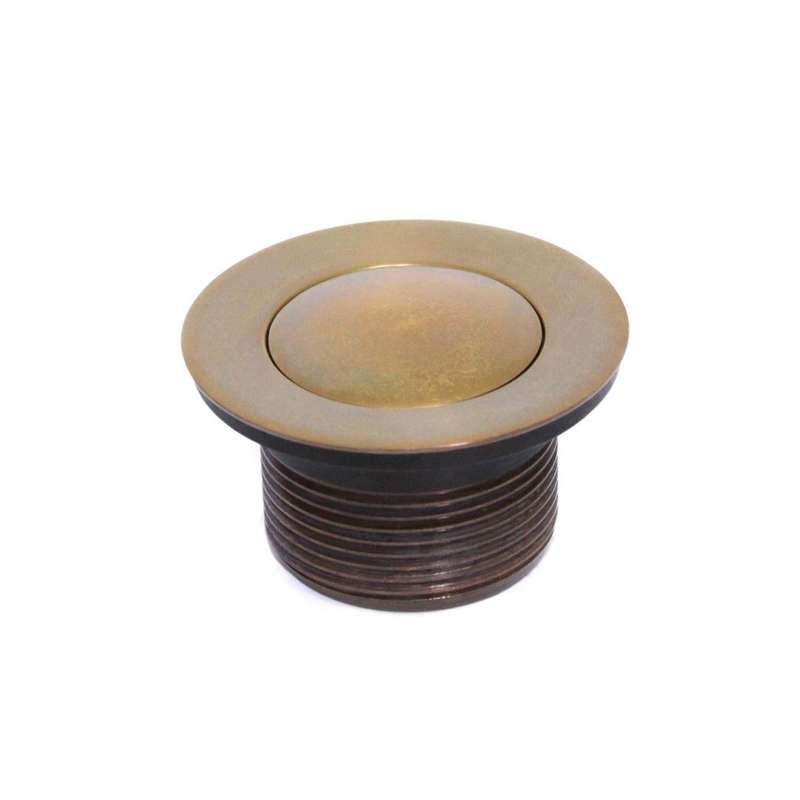 Victorian Side - VicSide - Waste - Bath Clicker - Antique Brass
