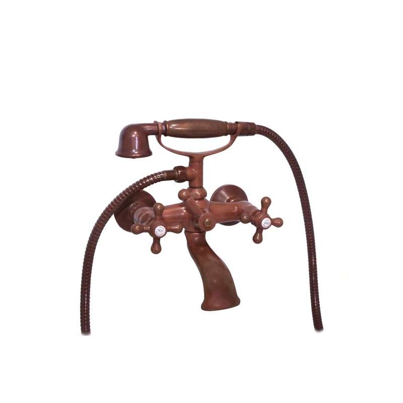 VADO - Vic-Side - Mixer - Bath, 2 Handle, Wall-Mounted - Aged Copper
