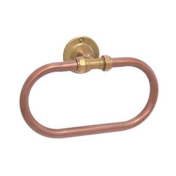 Guest Towel Ring Antique Brass