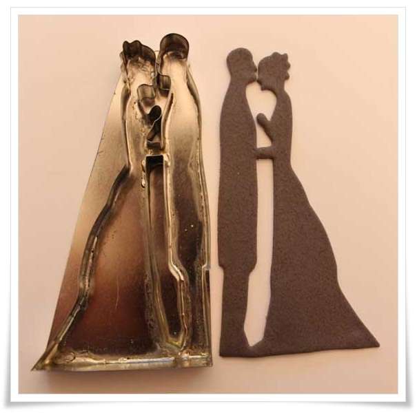Bride and Groom Silhouette Cutter