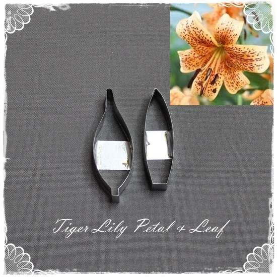 Tiger Lily Petal & Leaf Cutter