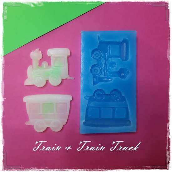 Train and Truck Set Silicone Mould