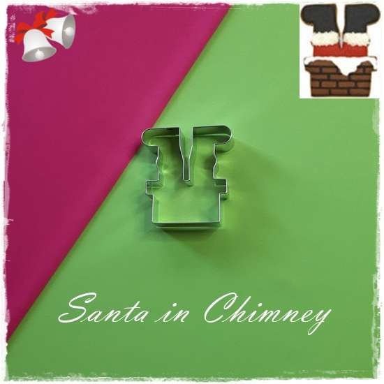 Santa in Chimney Cookie Cutter