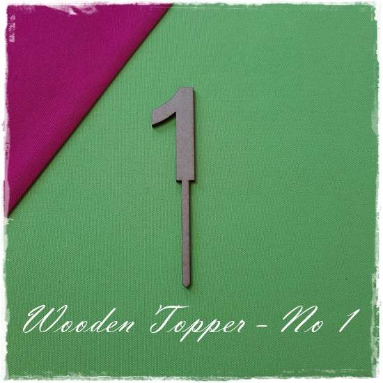 Wooden Number Topper