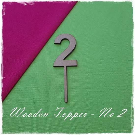 Wooden Number Topper