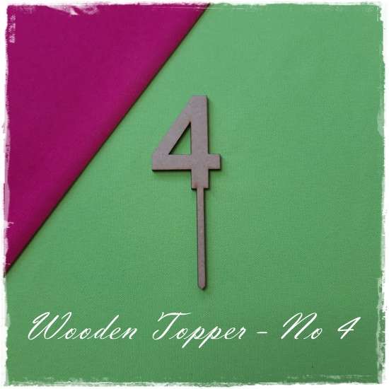 Wooden number Topper