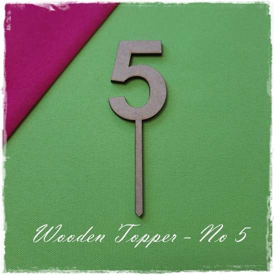 Number Wooden Topper