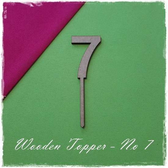 Wooden Number Topper
