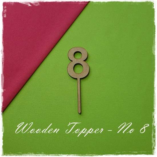 Wooden Number Topper