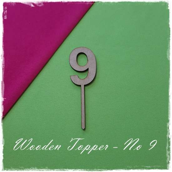 Wooden Number Topper