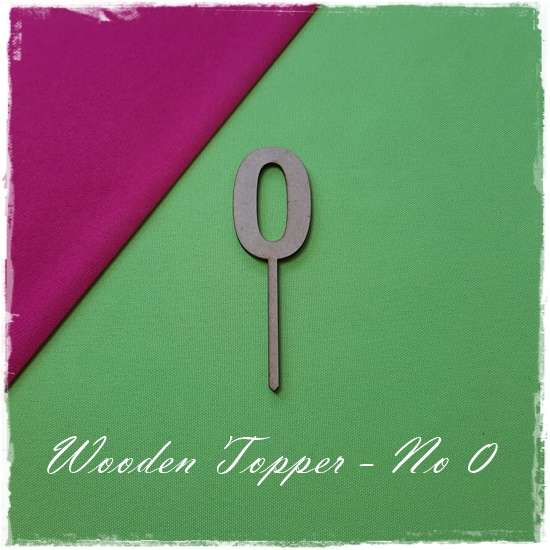 Wooden Number Topper