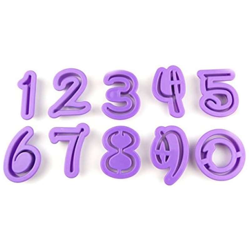 10 Pcs Number Cut outs
