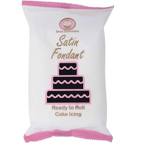 Sweet Celebrations Satin Fondant - Black