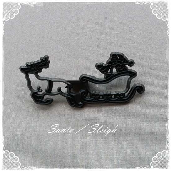 Santa Sleigh Patchwork Cutters