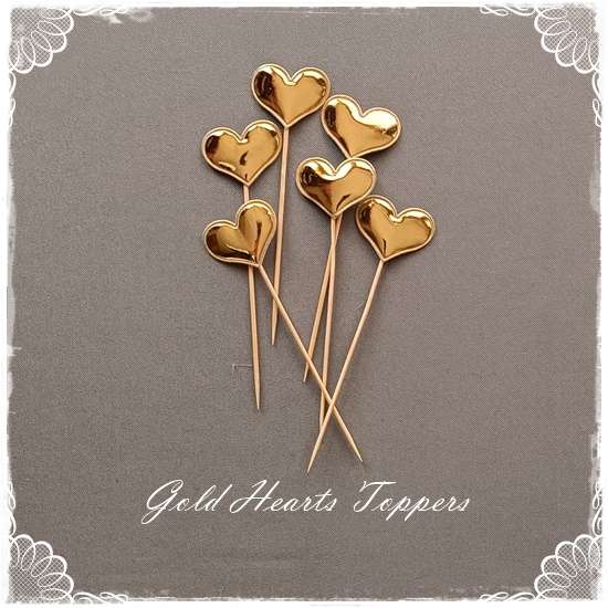 Gold Heart Topper