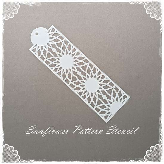 Sunflower Pattern Stencil