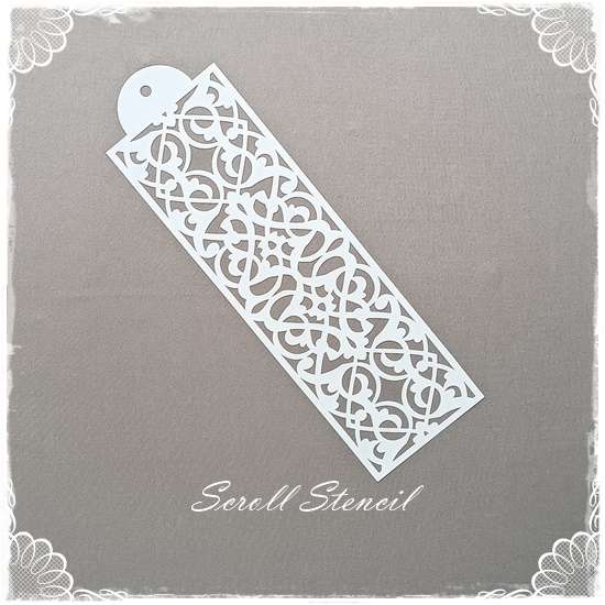 Scroll Pattern Stencil