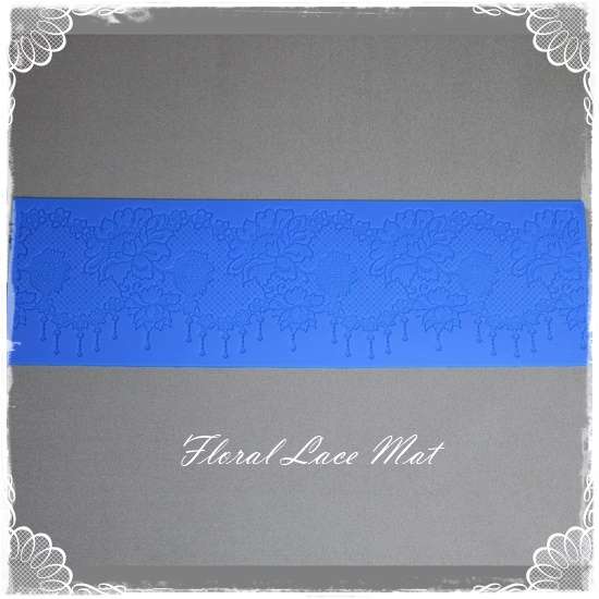Floral Lace Mat - Silicone