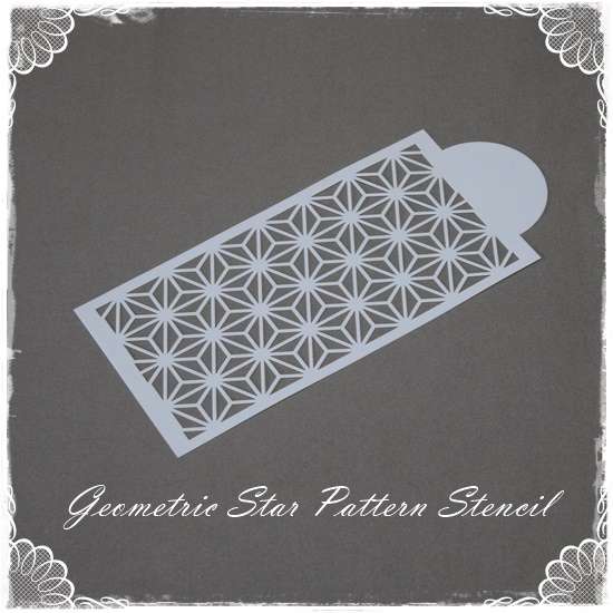 Geometric Star Pattern Stencil