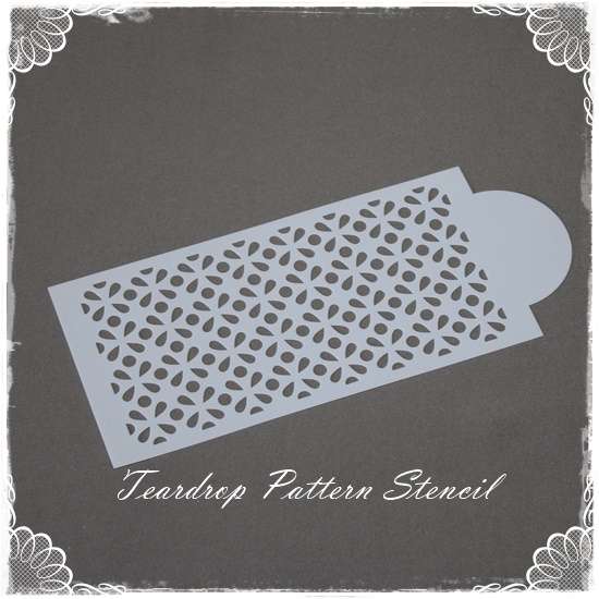 Teardrop Pattern - Stencil