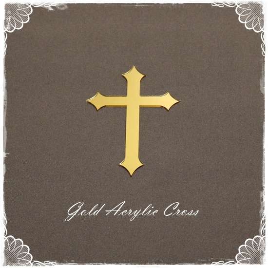 Cross - Gold Acrylic