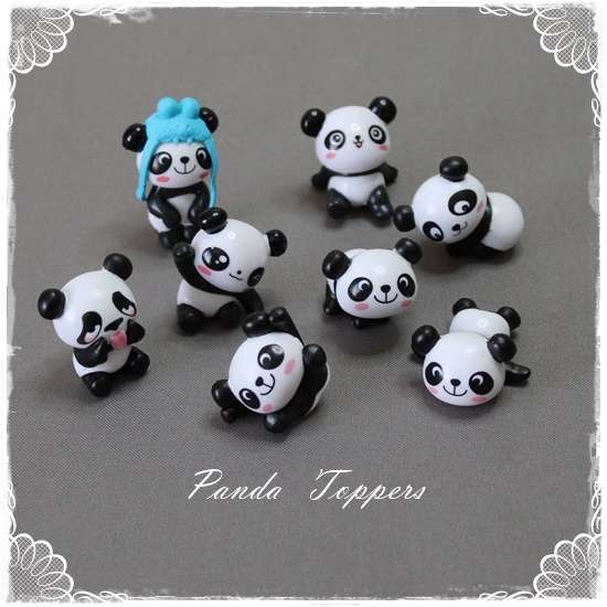 Panda Bear - Cake Toppers