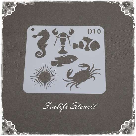 Sea Life Stencil
