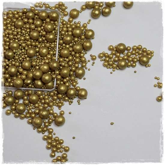 Sugar Pearls - Gold
