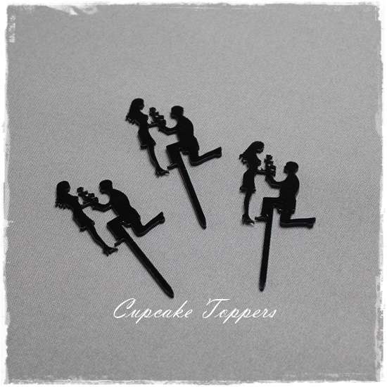 Engagement - Cupcake Toppers