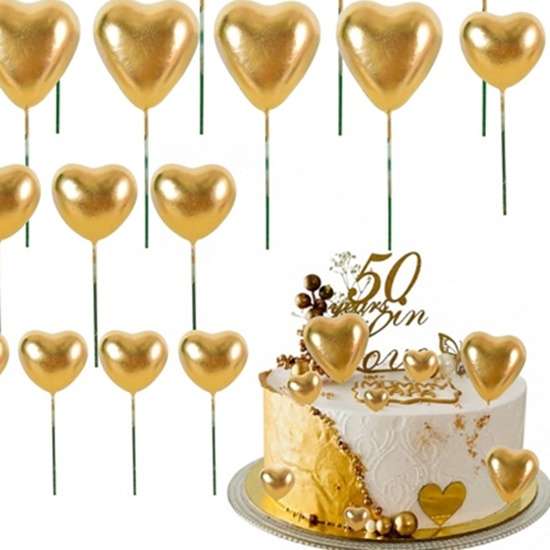 Heart Faux Ball Toppers