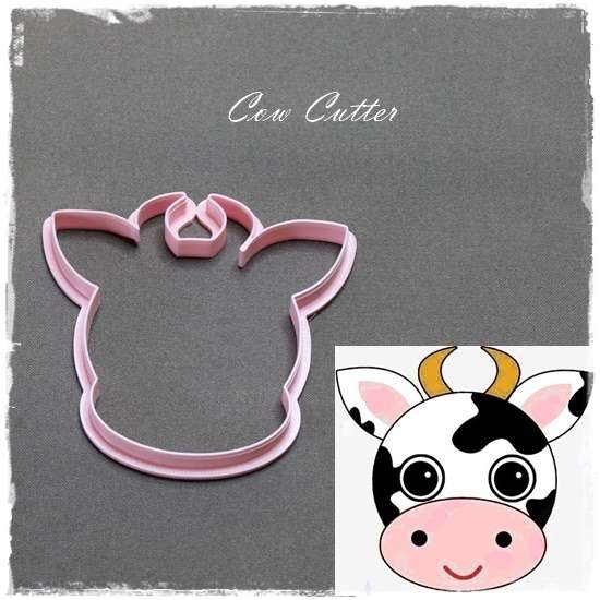 Cow Face Cookie Cutter