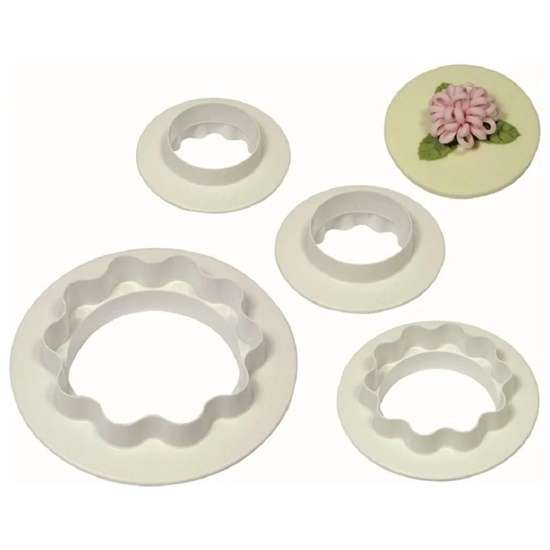 Round & Wavy Cutter- set of 4