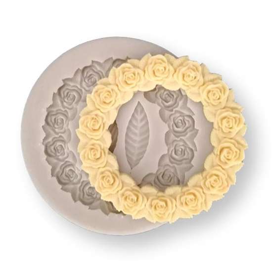 Rosette & Leaves Mould