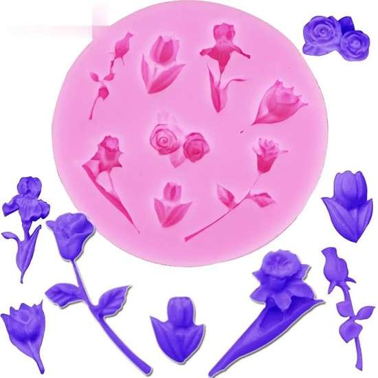 Assorted Flowers Mould