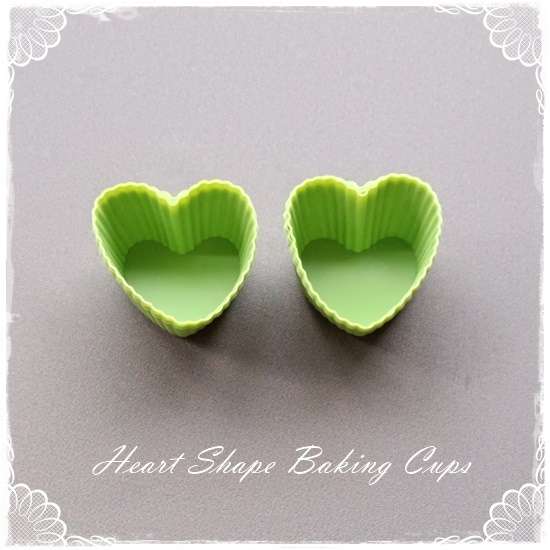 Heart Shape Silicone Baking Cups