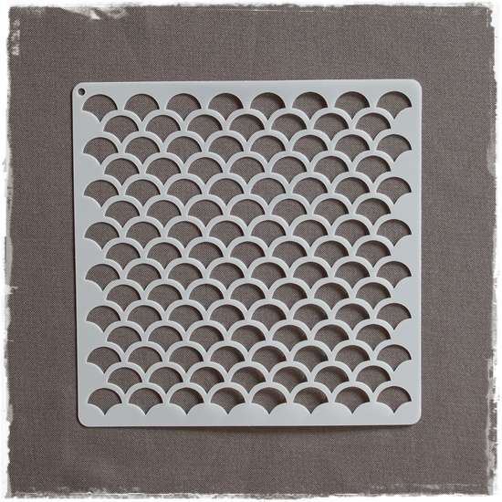 Mermaid / Fish Scale Stencil